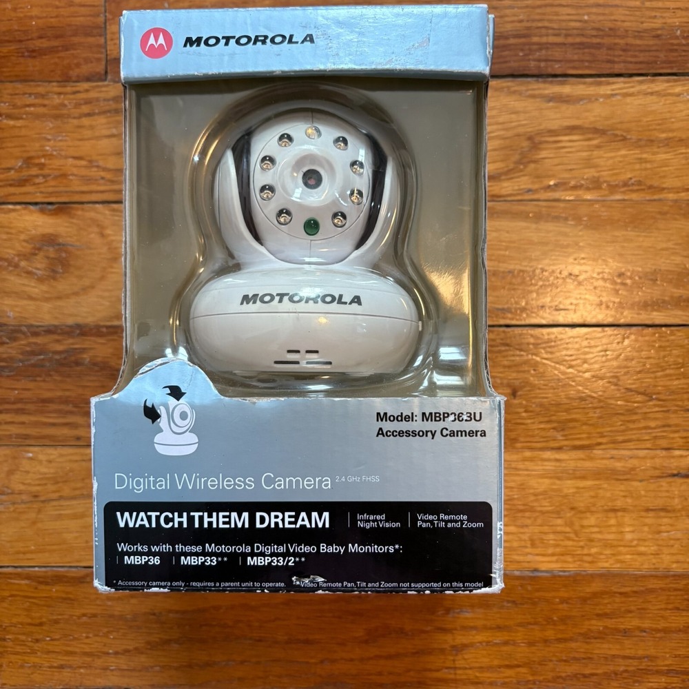 NEW Motorola MBP36BU Accessory Camera Works With MBP36 MBP33 MBP33/2 Monitor